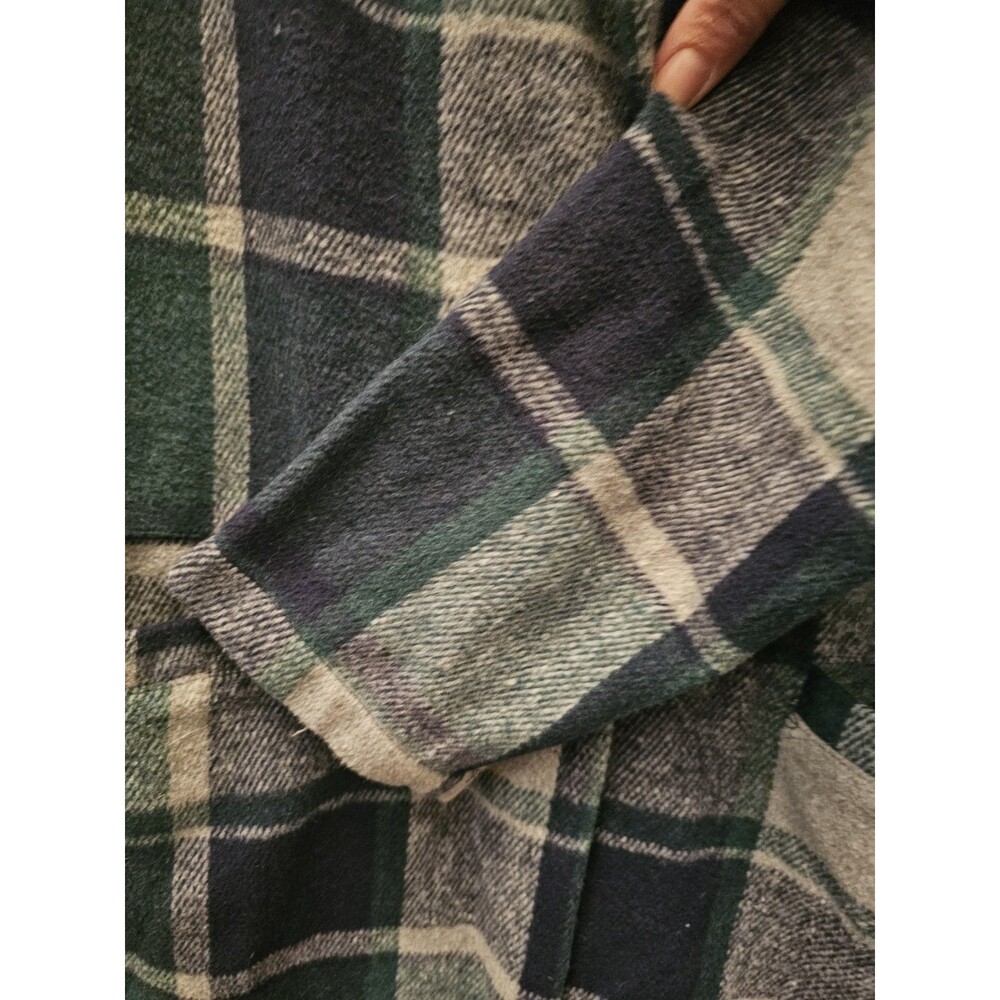 Prettygarden Womens Long Sleeve Plaid Shacket Jacket  Button Front Pockets M - Picture 5 of 9